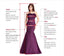 Mermaid Tulle Appliques Spaghetti Straps Long Evening Prom Dresses, BGS0376