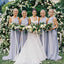 One Shoulder Mermaid Cheap Long Custom Bridesmaid Dresses , BGB0069