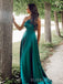 Morden A-line Satin Long Evening Prom Dresses, One Shoulder Prom Dress, BGS0315