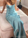 Spaghetti Straps Simple Satin Long Evening Prom Dresses, BGS0393