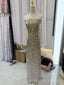 Formal Sparkly Sequins Long Prom Dresses, Strapless Prom Dress, BGS0416