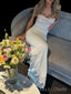Sweetheart Ivory Mermaid Long Prom Dresses, Gorgeous Cheap Prom Dress, BGS0430