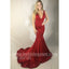 Simple Cheap Mermaid V Neck Sexy Popular Evening Long Prom Dresses, BGP100