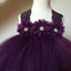 Purple Lace Tulle Flower Girl Dresses, Cheap Lovely Little Girl Dresses,  FG026