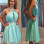 Mint Green Chiffon Simple Cheap Homecoming Dresses, BG51420