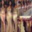 Seqin Mermaid Side Split Sparkly Women Long Bridesmaid Dresses, BG51374