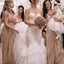 Sequin Long V-Neck Popular Shinning Bridesmaid Dresses, BG51320