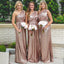 Sequin One Shoulder Shinning Cheap Long Bridesmaid Dresses, BG51365