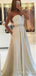 Sweetheart Light Champagne Lace Top Elegant Long Evening Prom Dress, BG51505