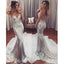 Silver Backless Cheap Sequin Sexy Sparkle Mermaid Long Prom Dresses, BG51547