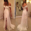 Off Shoulder Side Split Lace Simple Long Cheap Brides Wedding Dresses, BG51551