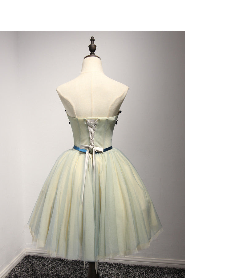 Junior Sweetheart Lovely On Sale Tulle Short Homecoming Dresses, BG51593 - Bubble Gown