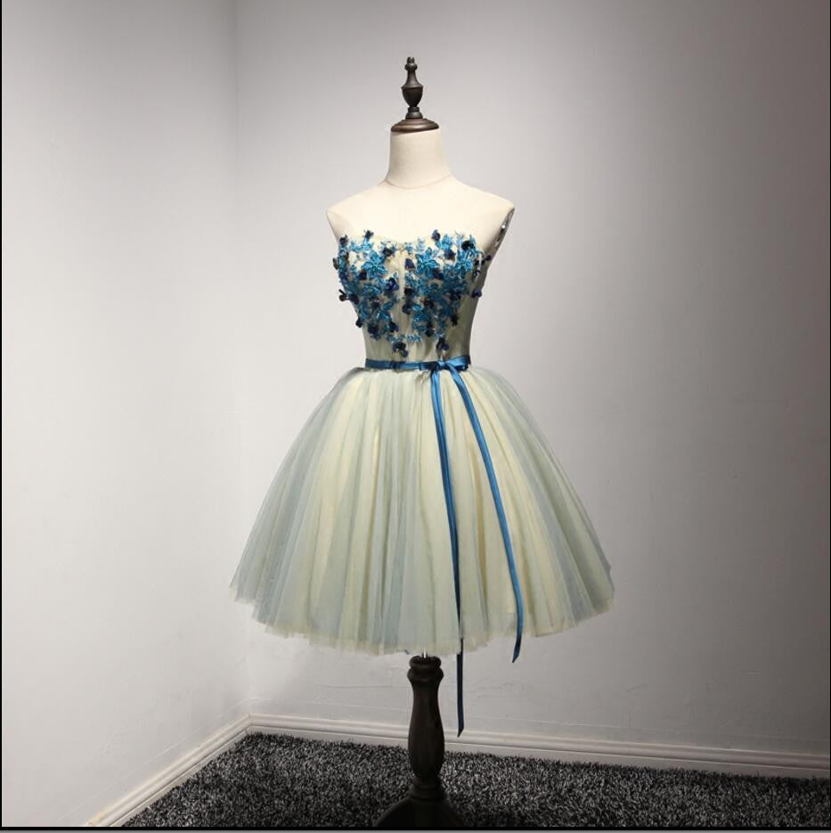 Junior Sweetheart Lovely On Sale Tulle Short Homecoming Dresses, BG51593 - Bubble Gown