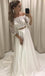 Two Pieces Long Sleeves Lace Off the Shoulder Long Sleeves Long Wedding Dresses, BG51633