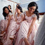 Cap Sleeve Pink Elegant Cheap Long Bridesmaid Dresses, BG51640