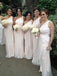 One Shoulder Cheap Wedding Long Bridesmaid Dresses, BG51648