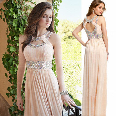 Simple Champange Formal Cheap A Line Online Long Prom Dress, BG51044