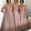 Gorgeous Pretty New Arrival V-Neck Long Bridesmaid Ball Gown, BG51275 - Bubble Gown