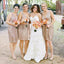 Sequin V-Neck Shinning Knee-Length Bridesmaid Dress, BG51060