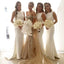 Affordable White Sexy Mermaid Long Wedding Party Bridesmaid Dresses, BG51253