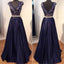 Elegant V Neck Lace Evening Long Prom Dresses Online, BG51004