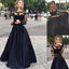 2 Pieces Long Sleeves Lace Evening Party Long Prom Dresses, BG51136