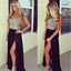 Black Seet Heart Side Slit Formal Party Long Evening Prom Dresses, BG51127