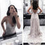 Charming V-Back Sexy Evening Party Long Lace Prom Dresses, BG51201