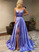 Spaghetti Straps Side Long Evening Prom Dresses, MR7020