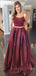 Sexy Two Pieces A-Line  satin Cheap Evening Sweet Dresses,Long Prom dresses, MR7022