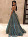 A-Line Sparkle Fashion Long Evening Prom Dresses, MR7032