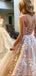 Lace Embroidery  Long Evening Prom Dresses, Cheap Tulle Sweet Prom Dresses, MR7075