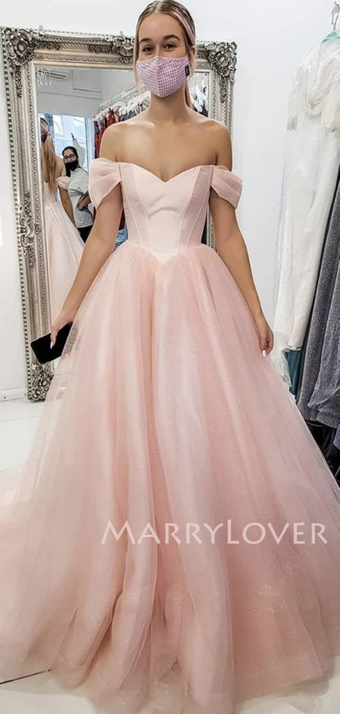 A-line Chic Halter High Split Organza Long Evening Prom Dresses, Cheap Prom Dresses, MR7444