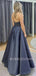 Sexy Halter Rhinestone Beaded Long Evening Prom Dresses, Cheap Sweet Prom Dresses, MR7124