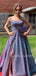 A-Line Backless Side Slit Sparkle Long Evening Prom Dresses, Cheap Custom Dresses,MR7270