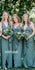 Popular V-neck Spaghetti Strap Long Bridesmaid Dresses BMD006