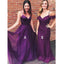 Cheap Elegant Formal Purple Weddomg Party Long Bridesmaid Dresses, BG51256 - Bubble Gown