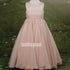 Pink Sleeveless  A-line  Chiffon Flower Girl Dresses, FDH003
