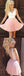 Lovely Pink V Neck Seen Through Back Short Homecoming Dresses, BH122