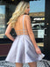 Most Popular V Neck Open Back Sexy Cheap Short Homecoming Dresses, BH114