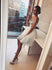 Halter Silver Sequin Ivory Tulle Lovely Short Homecoming Dresses, BH118 - Bubble Gown