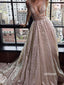 Elegant Dazzling Deep V-neck Long Prom Dress  FP1202