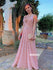 Elegant Pink V-neck Spaghetti Straps Prom Dresses FP1220
