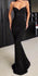 Spaghetti Strap Black Sparkle Popular Long Prom Dresses, WP005