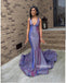 Mermaid V Neck Sexy New Arrival Long Prom Dresses WP035