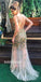 Sexy Seen Through Heavy Beaded Gorgeous Evening Long Prom Dress, BGP071