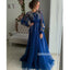 Long Sleeves A-line Applique Long Prom Dresses FP1129