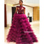 Gorgeous High Neck Tulle Long Prom Dresses FP1130