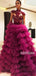 Gorgeous High Neck Tulle Long Prom Dresses FP1130