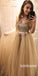 Two Piece Mermaid Sparkly Sexy Inexpensive Long Prom Dresses, BGP091